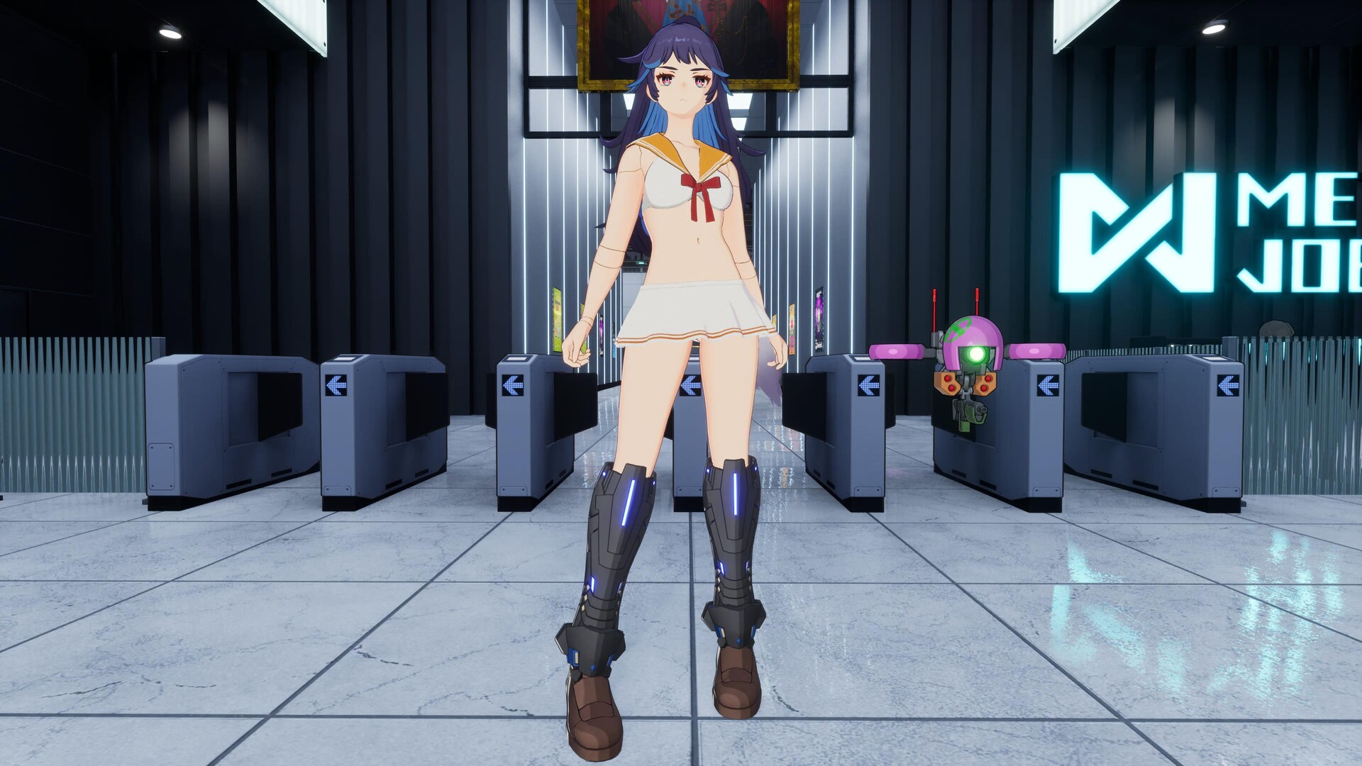 FULL METAL SCHOOLGIRL - Costume: "White Sailor Bikini (Akemi)" Featured Screenshot #1