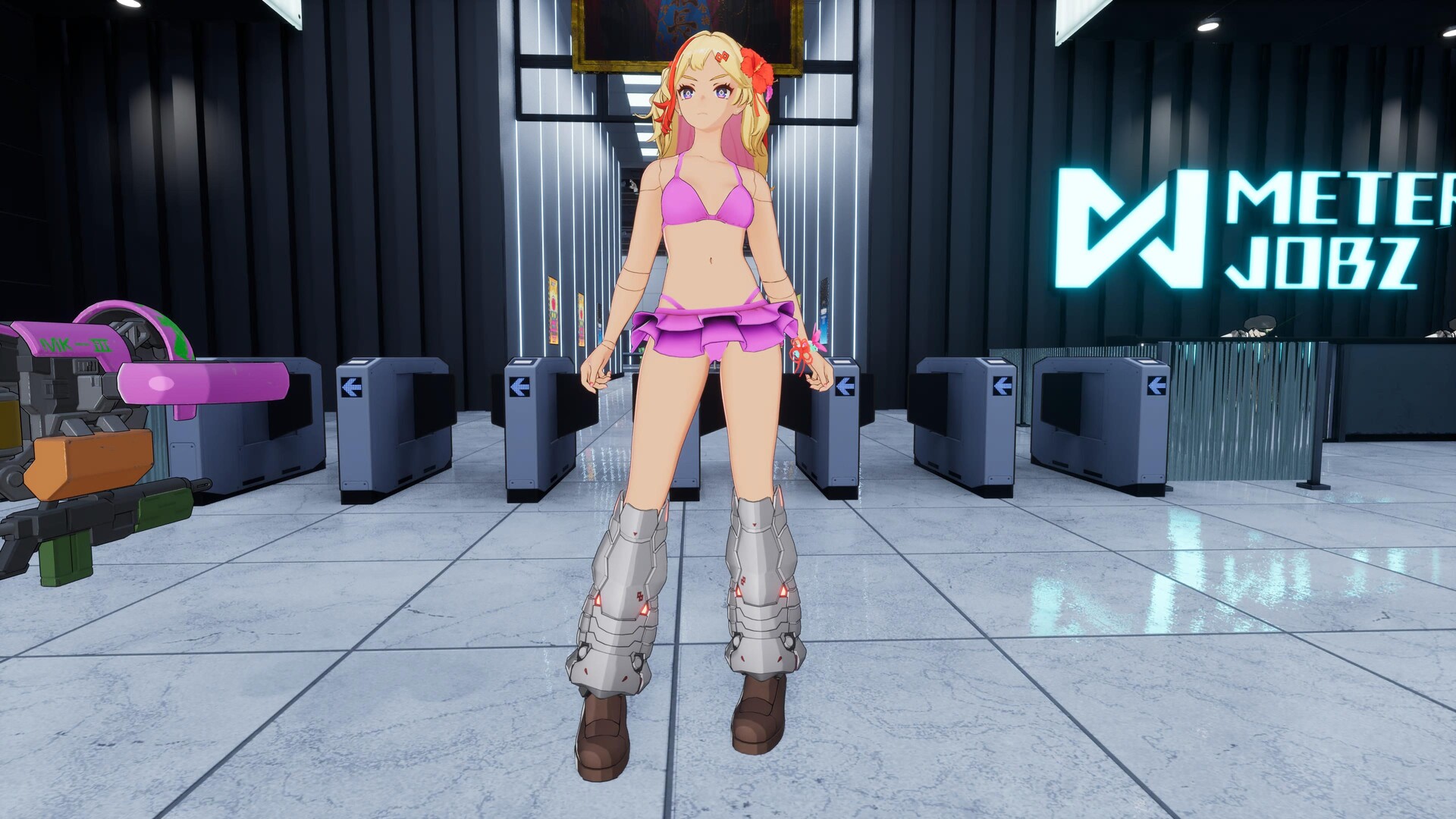 FULL METAL SCHOOLGIRL - Costume: "Cute Pink Bikini (Ryoko)" Featured Screenshot #1