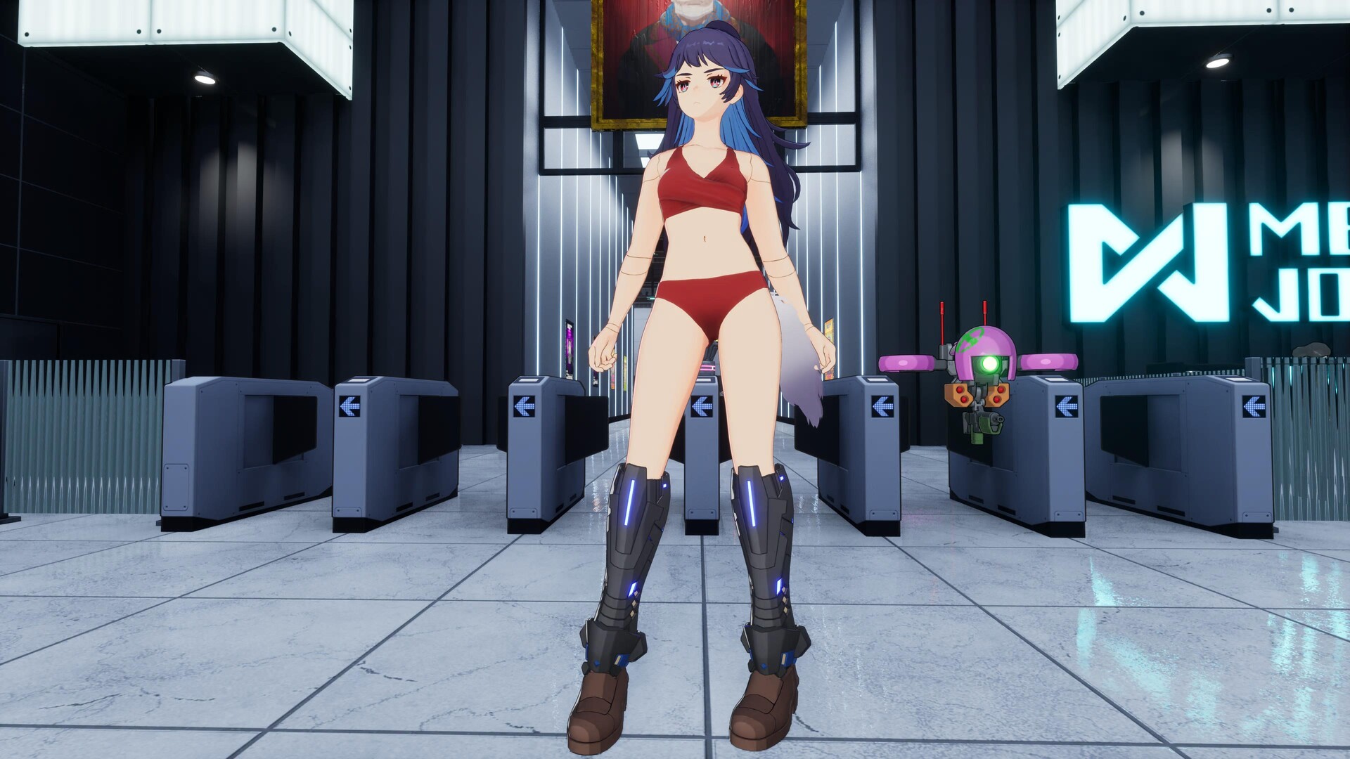 FULL METAL SCHOOLGIRL - Costume: "Cool Red Bikini (Akemi)" Featured Screenshot #1