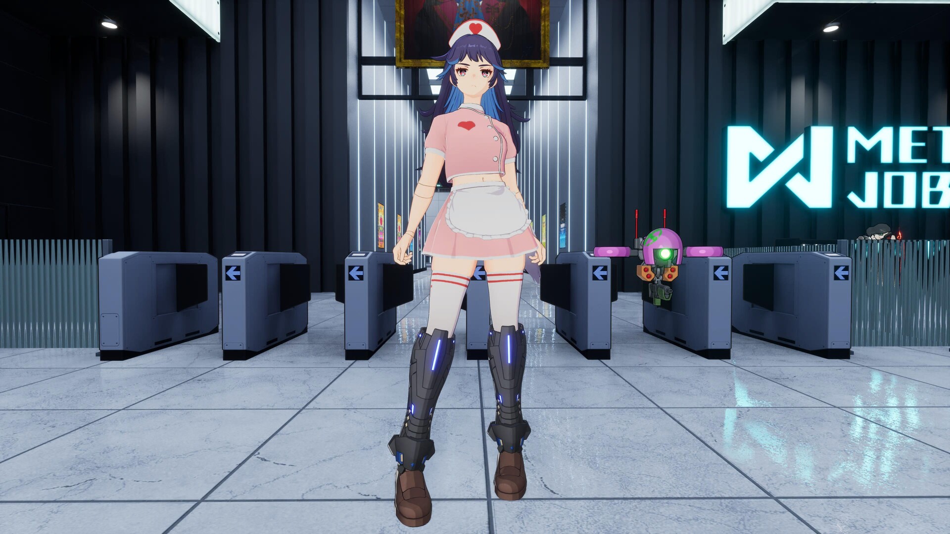 FULL METAL SCHOOLGIRL - Costume: "Nurse Pale Pink (Akemi)" Featured Screenshot #1