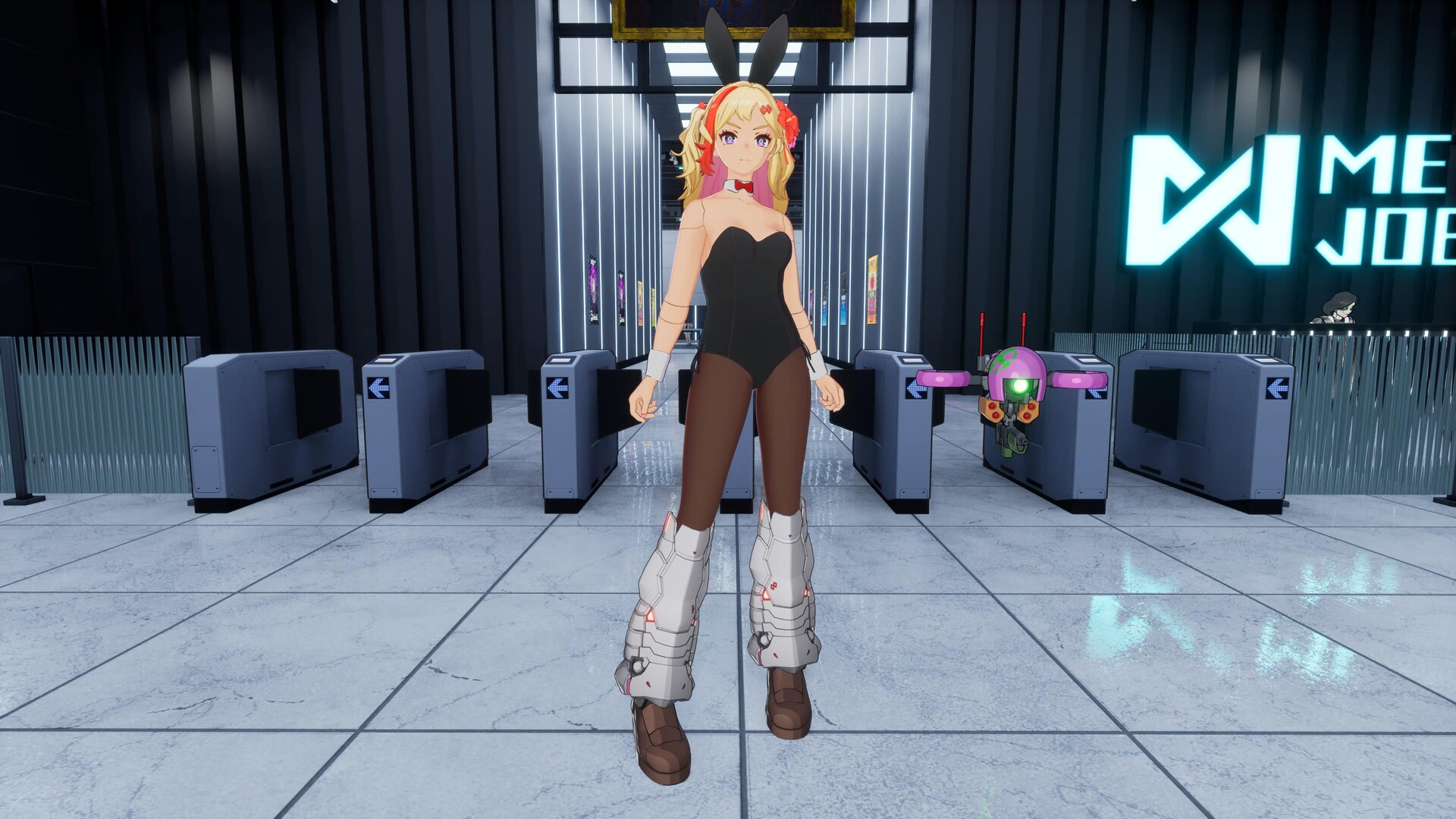 FULL METAL SCHOOLGIRL - Costume: "Black Bunny Girl (Ryoko)" Featured Screenshot #1