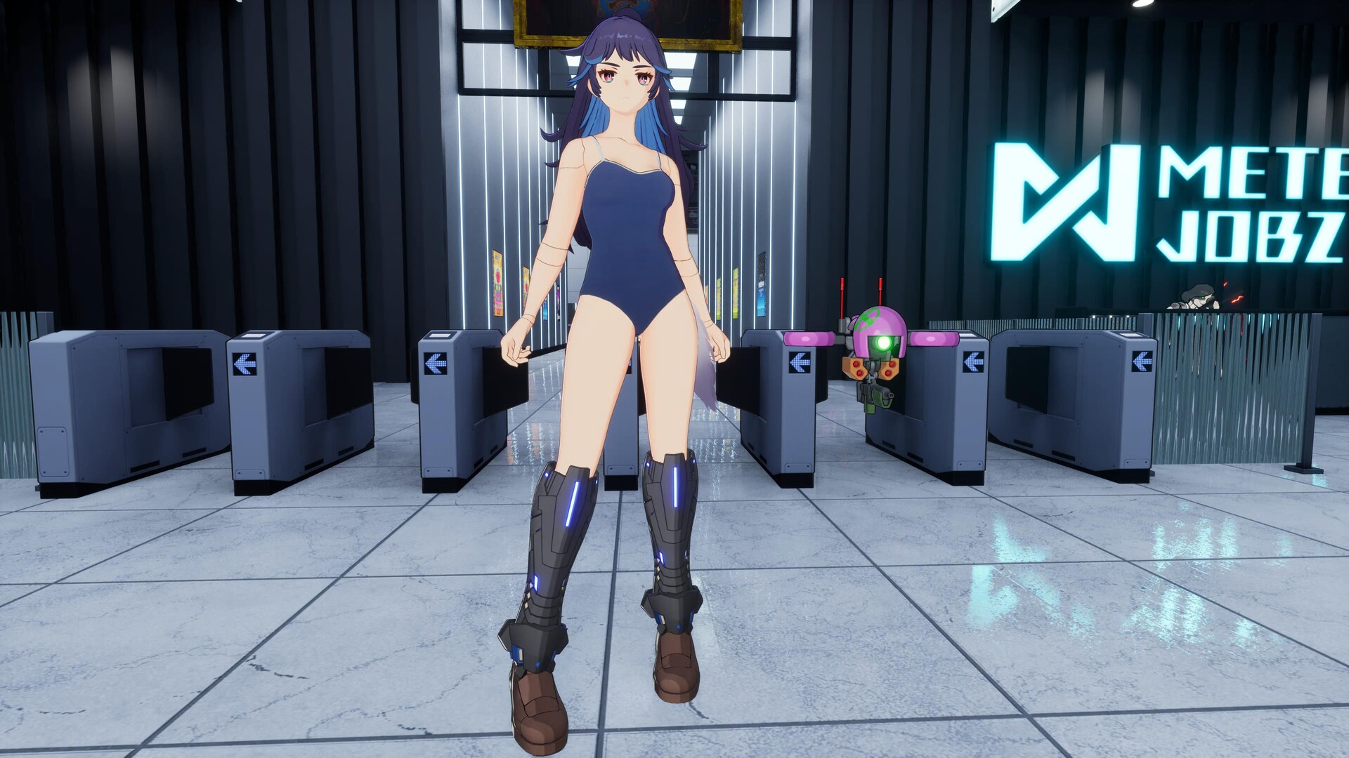FULL METAL SCHOOLGIRL - Costume: "School Swimsuit (Akemi)" Featured Screenshot #1