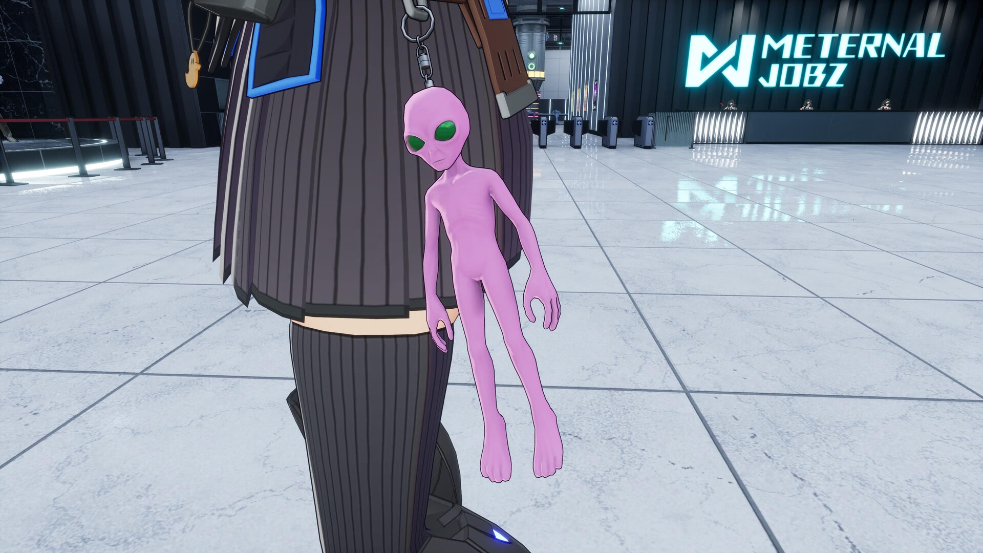 FULL METAL SCHOOLGIRL - Accessory: "Pink Grey Alien" Featured Screenshot #1