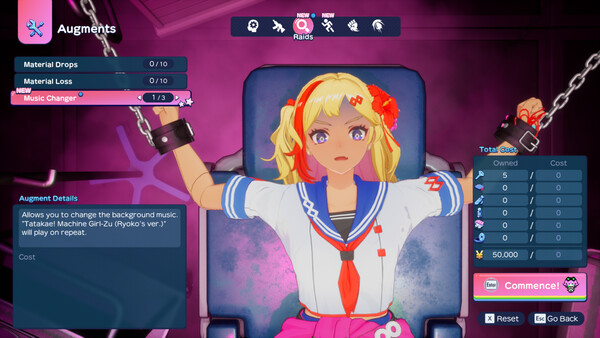 FULL METAL SCHOOLGIRL - New Feature: "Set the theme song as background music!" screenshot 2