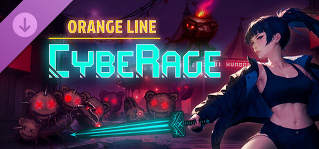 CybeRage: Orange Line Banner