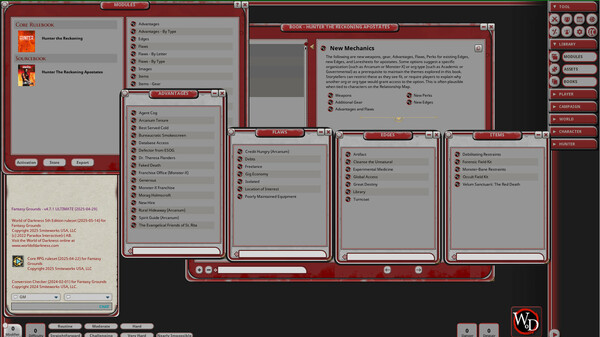 Fantasy Grounds - Hunter: The Reckoning - Apostates