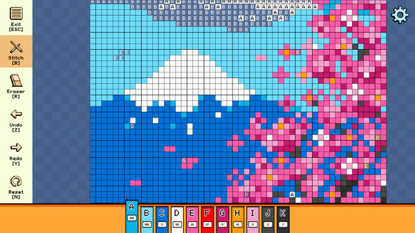 Pixel Cross Stitch - Landscapes Pack 4 for steam Pixel Cross Stitch - Landscapes Pack 4 for steam