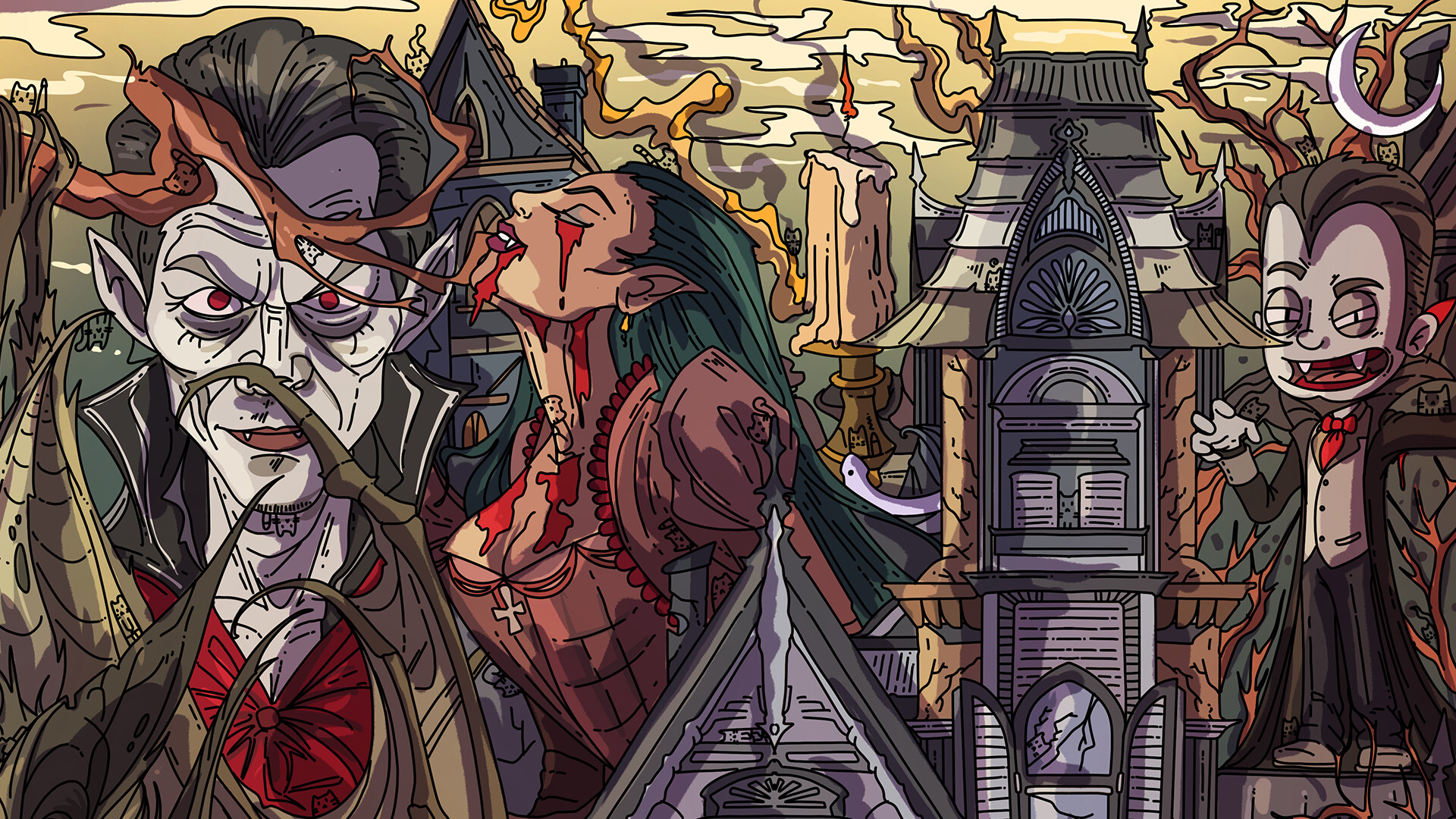 100 Vampire Cats screenshot #1