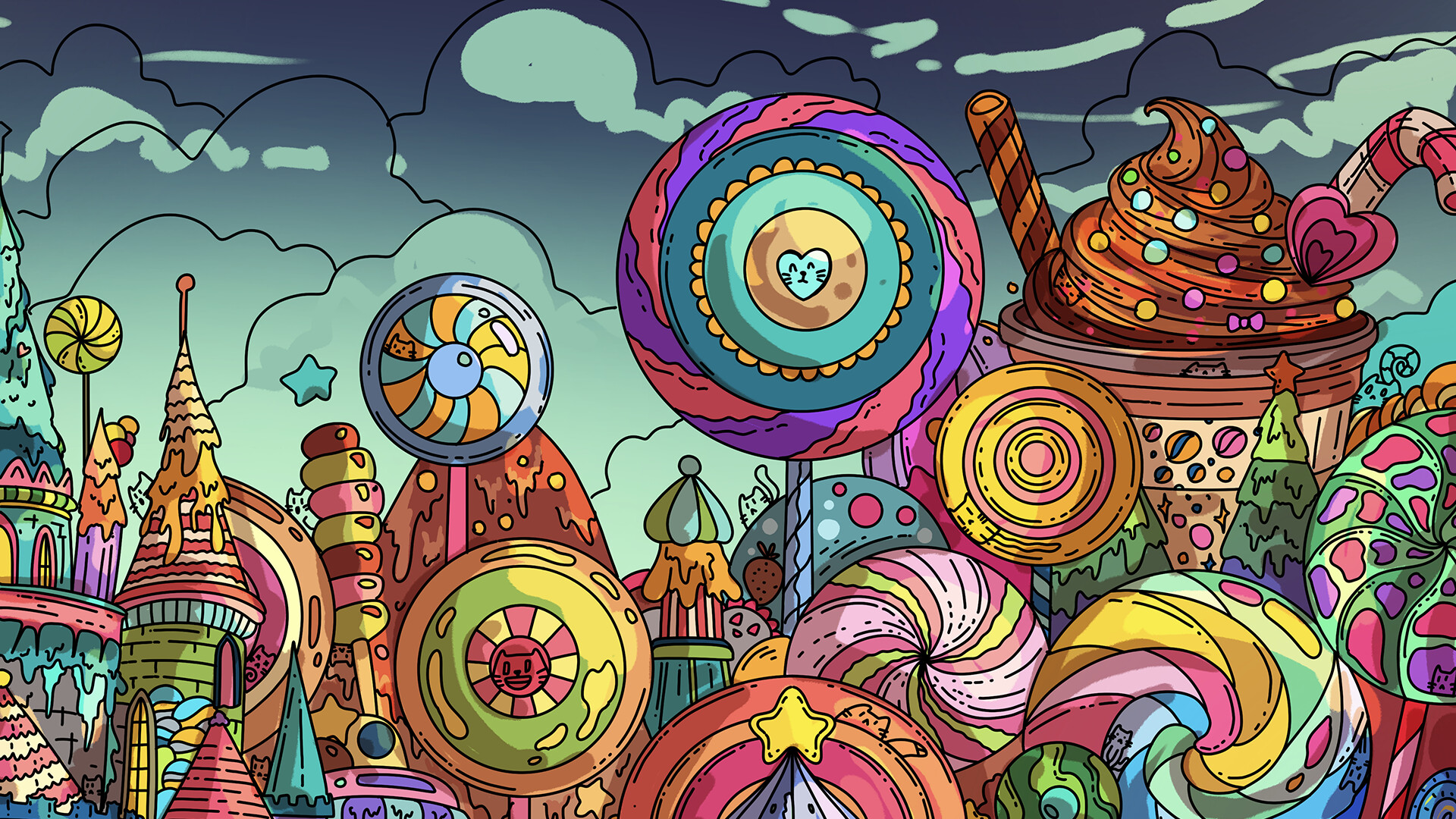 100 Candy Cats screenshot #12