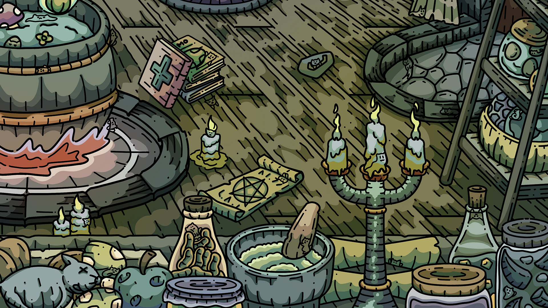 100 Witch Cats screenshot #3