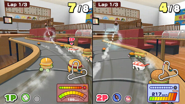 Скриншот из SUSHI vs BURGER Race