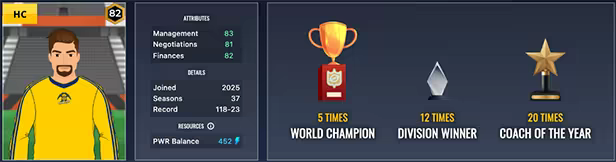 Coach Progression