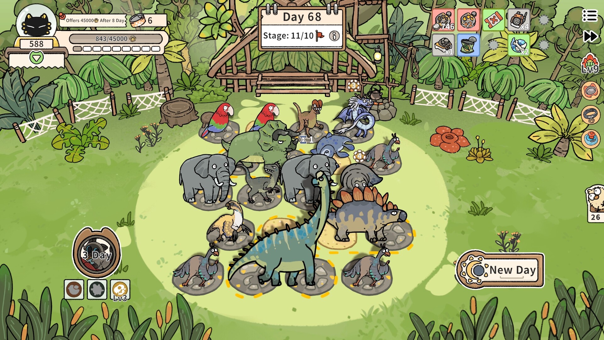猫神牧场:恐龙纪元(Cat God Ranch:Age of Dinosaurs) Featured Screenshot #1