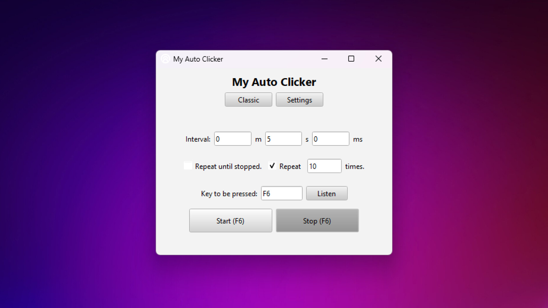 My Auto Clicker screenshot #3