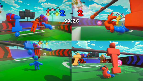 Screenshot of Jiggle Ball gameplay showing in-action mechanics