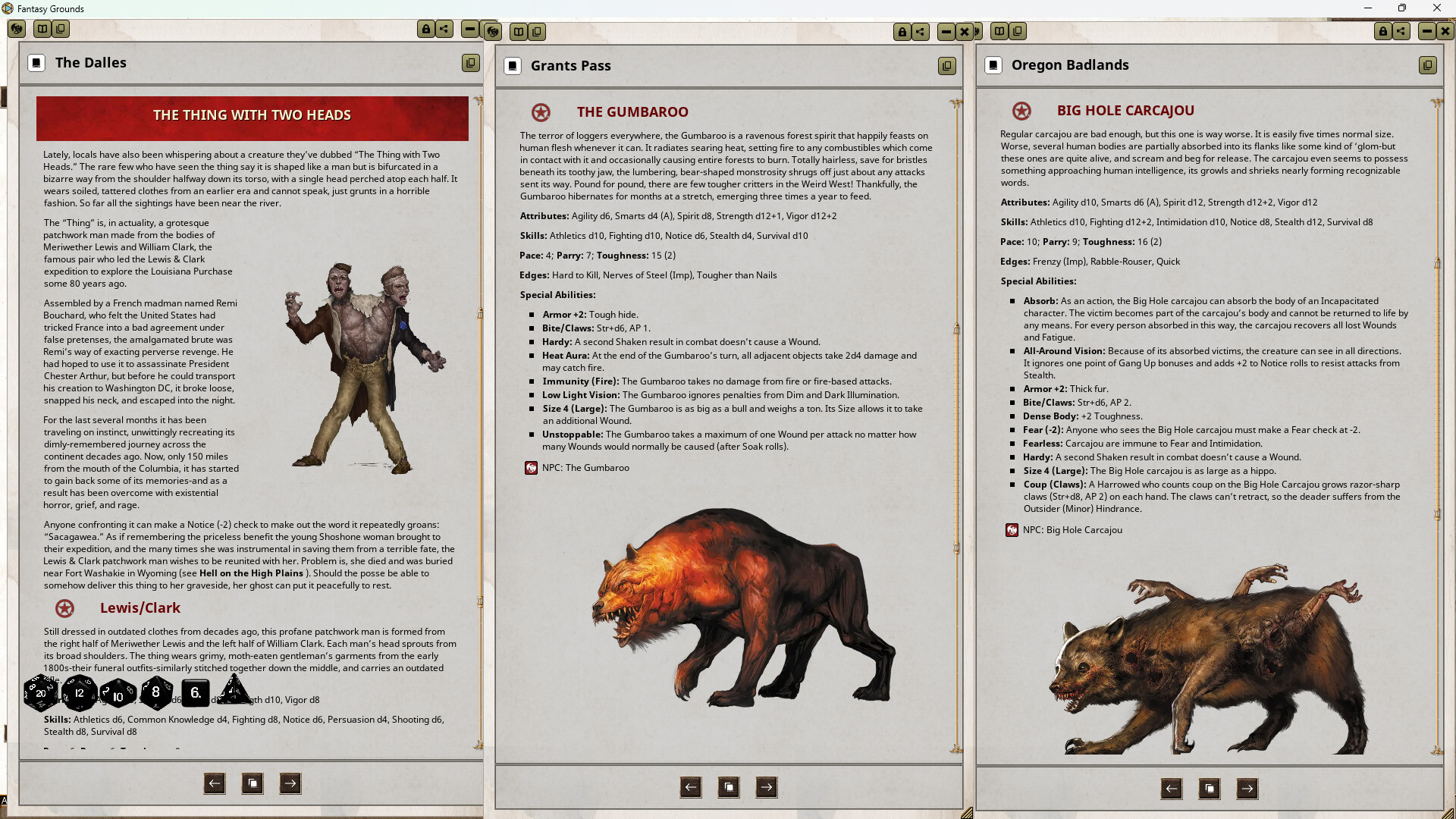 #2. Fantasy Grounds - Deadlands: Guide to Weird West - The Abominable Northwest (Savage Worlds) (Steam) 来自: SmiteWorks USA, LLC