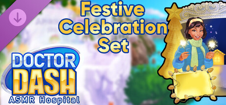 doctor dash asmr hospital - festive celebration set vertical card thumbnail