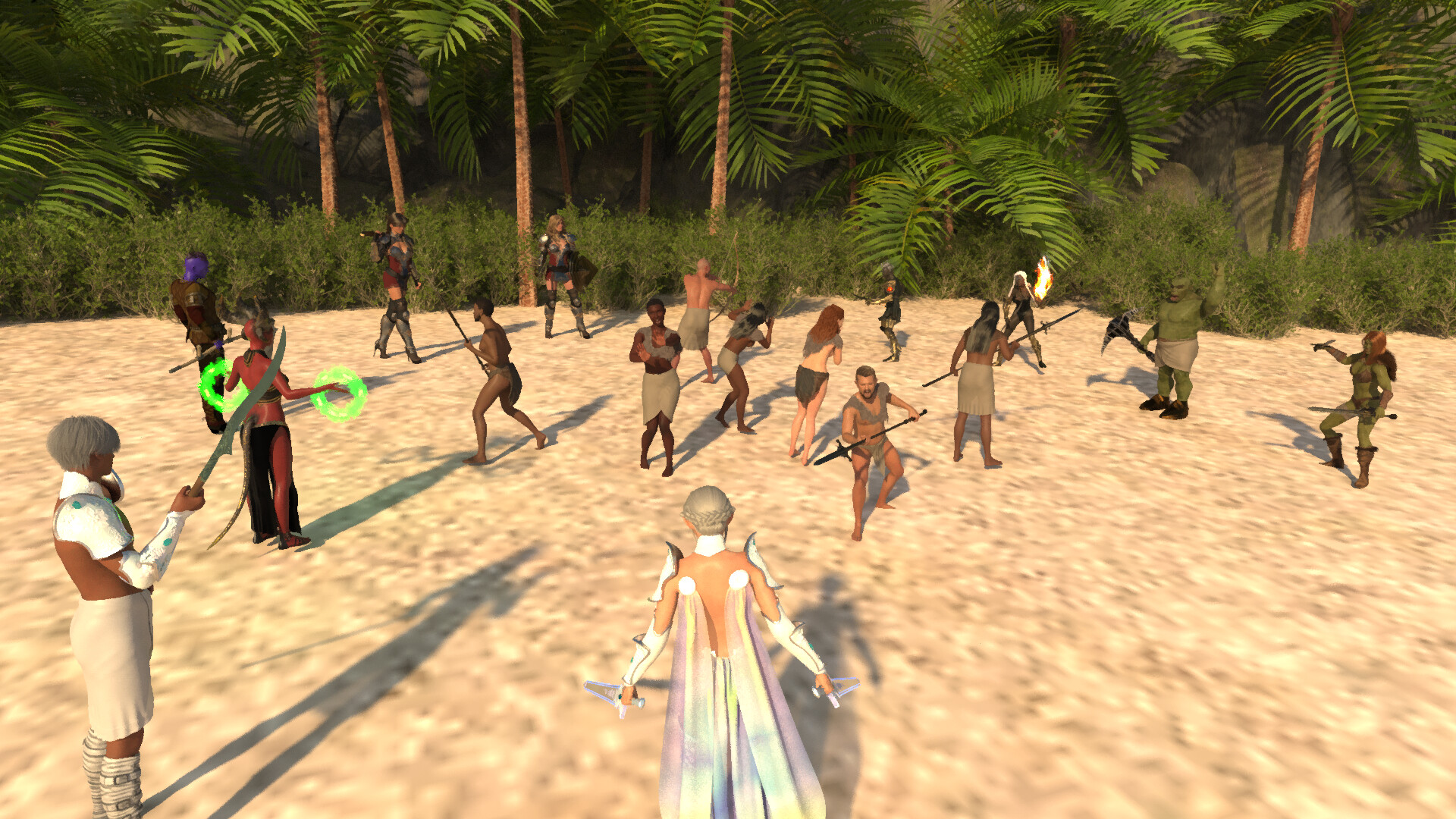 The Starlit Oasis scene