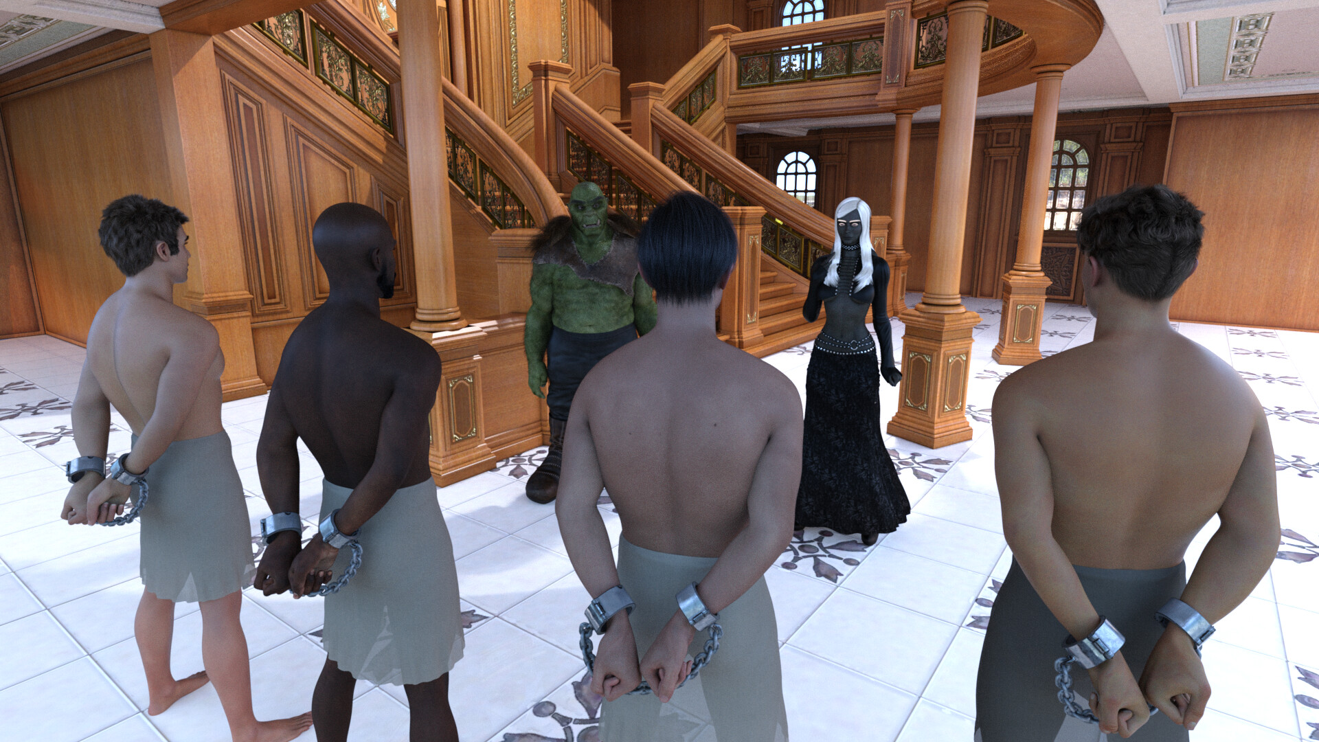 The Starlit Oasis scene