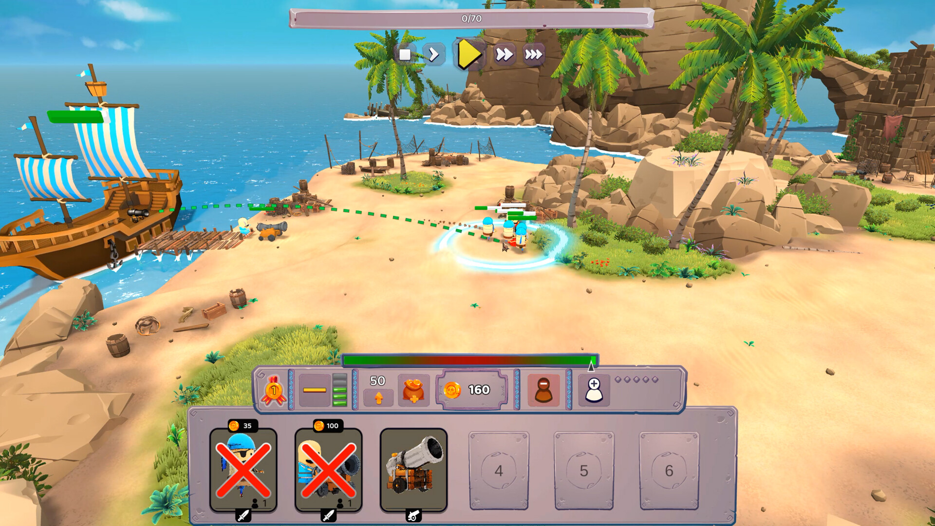 Pirate Rush screenshot #2