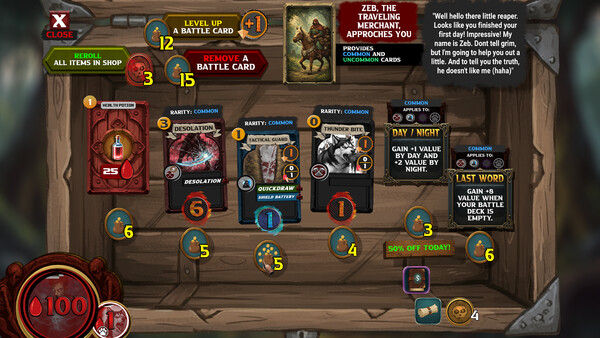 Screenshot of Grimslair