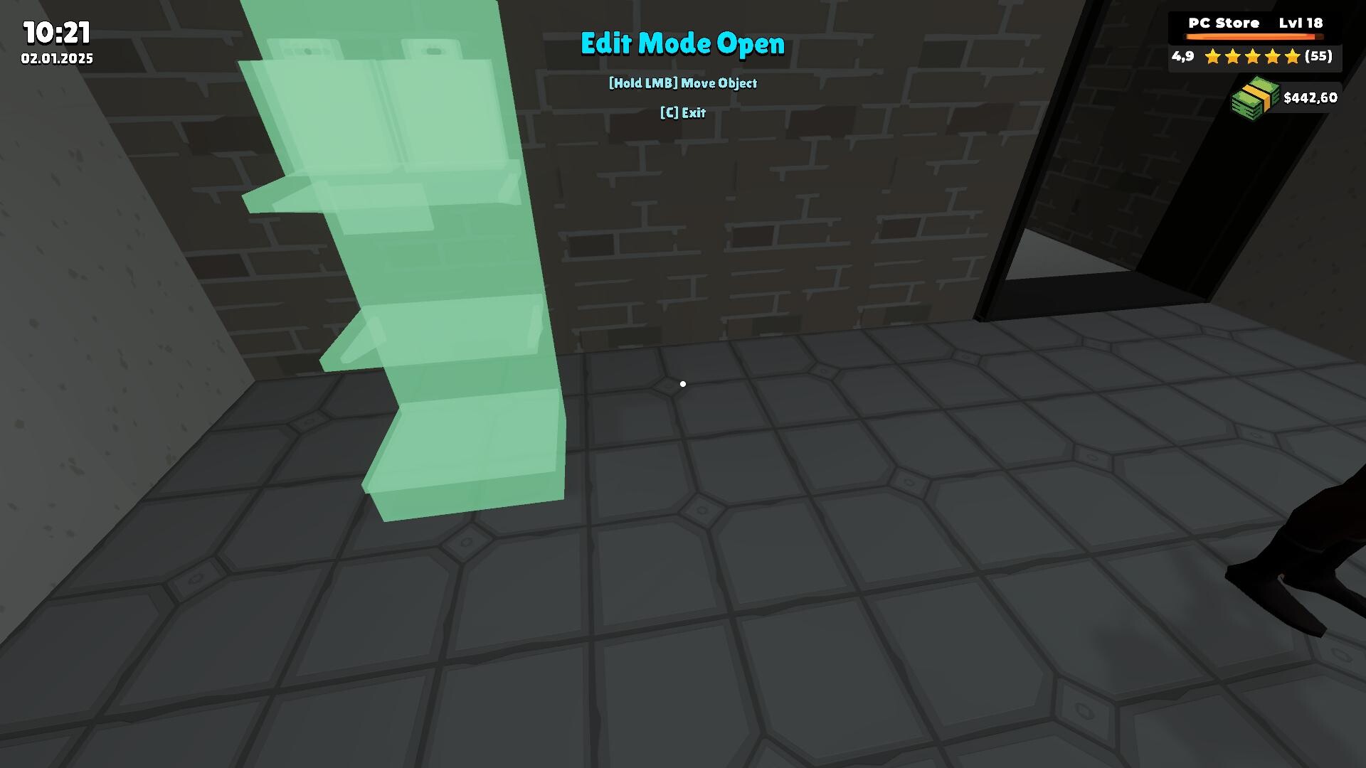 #10. PC Store Simulator Demo (Steam) De: CS Forge
