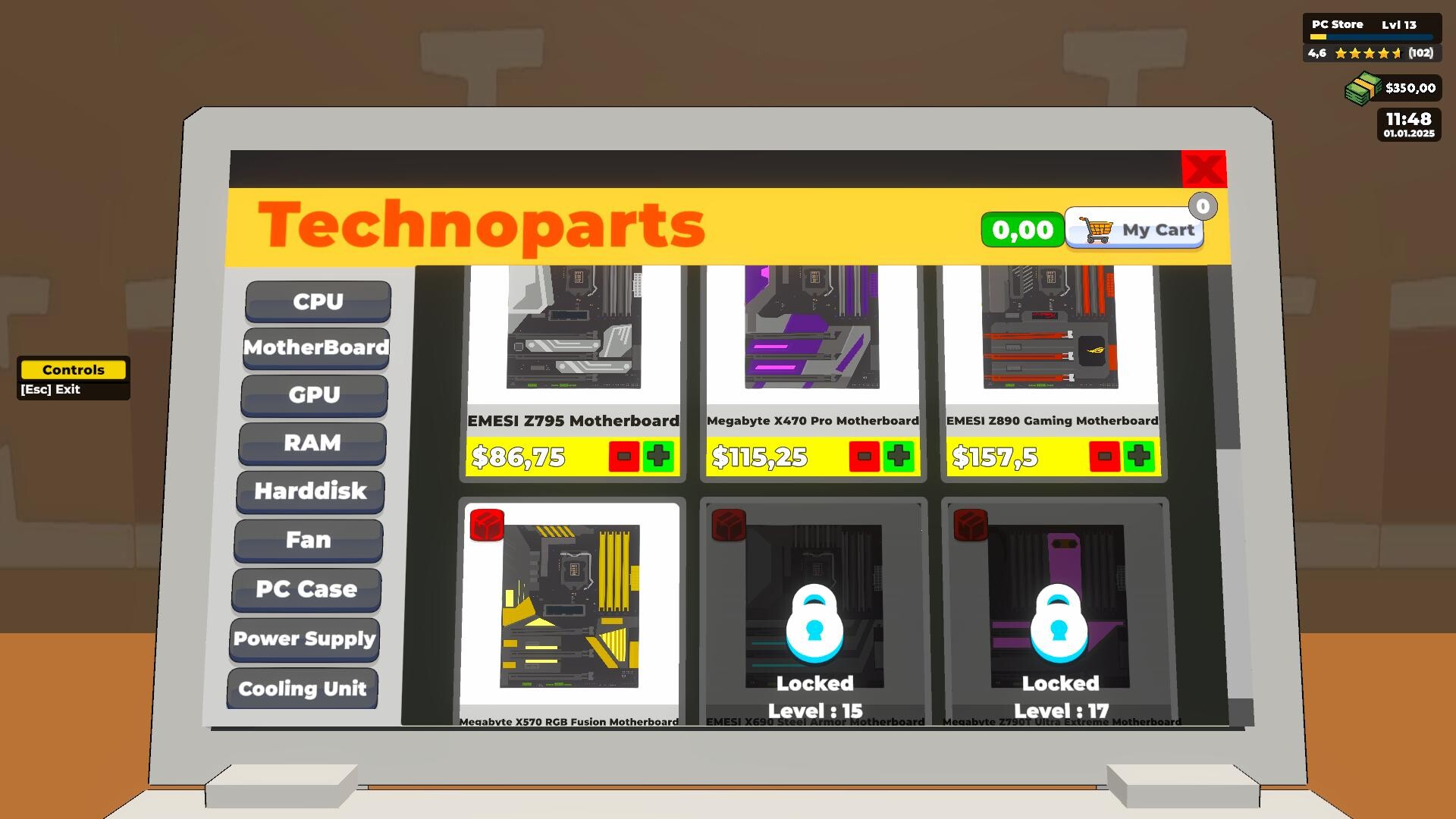 #3. PC Store Simulator Demo (Steam) De: CS Forge