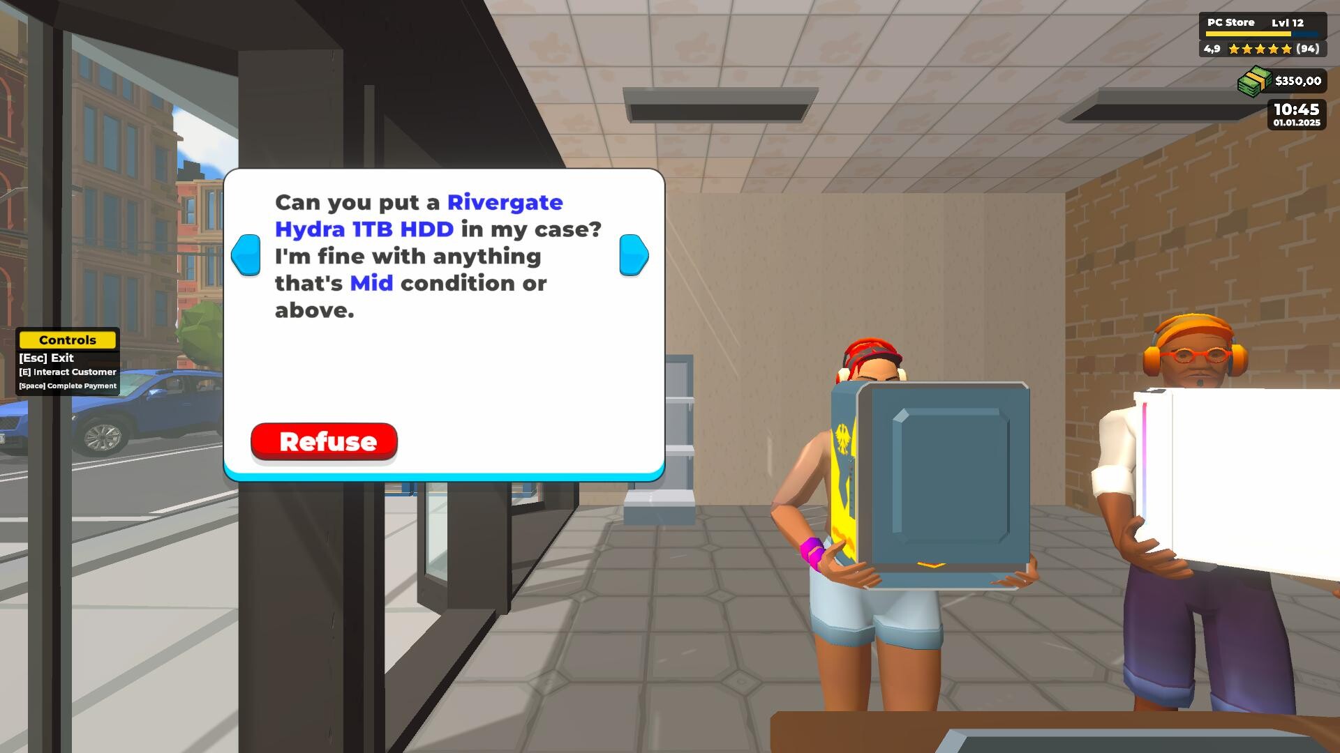 #2. PC Store Simulator Demo (Steam) De: CS Forge