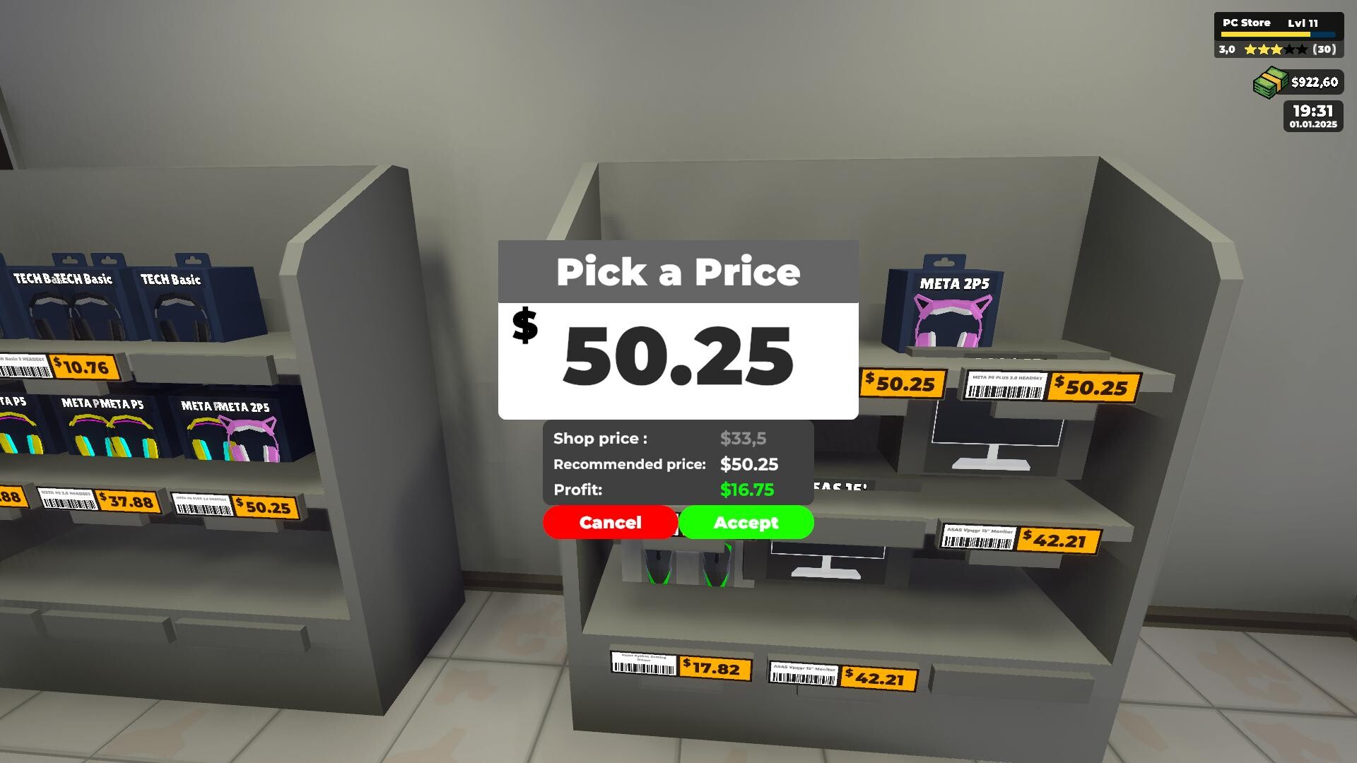 #4. PC Store Simulator Demo (Steam) 由: CS Forge