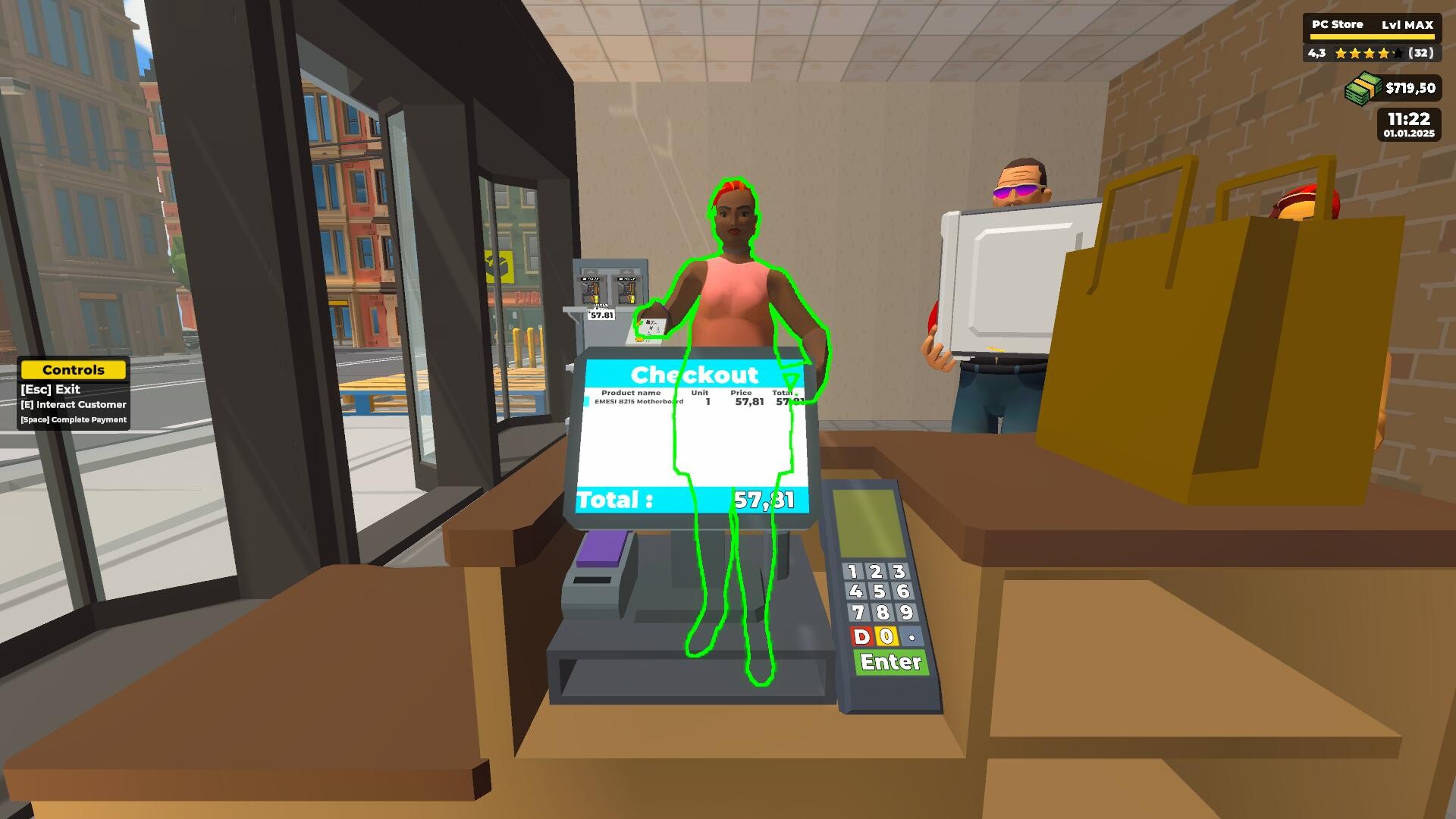 #8. PC Store Simulator Demo (Steam) De: CS Forge