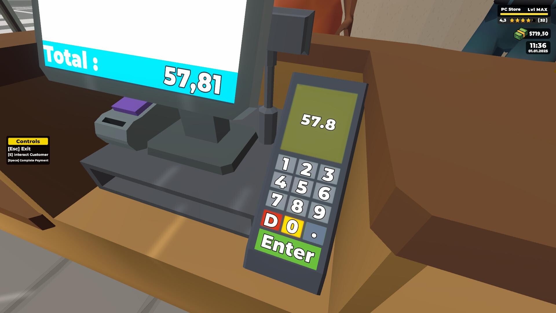 #9. PC Store Simulator Demo (Steam) De: CS Forge