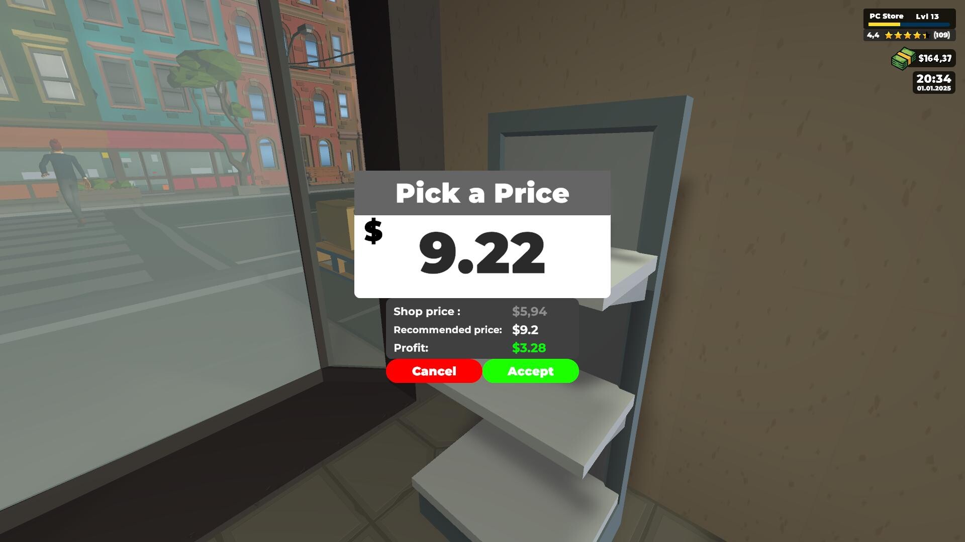 #5. PC Store Simulator Demo (Steam) De: CS Forge