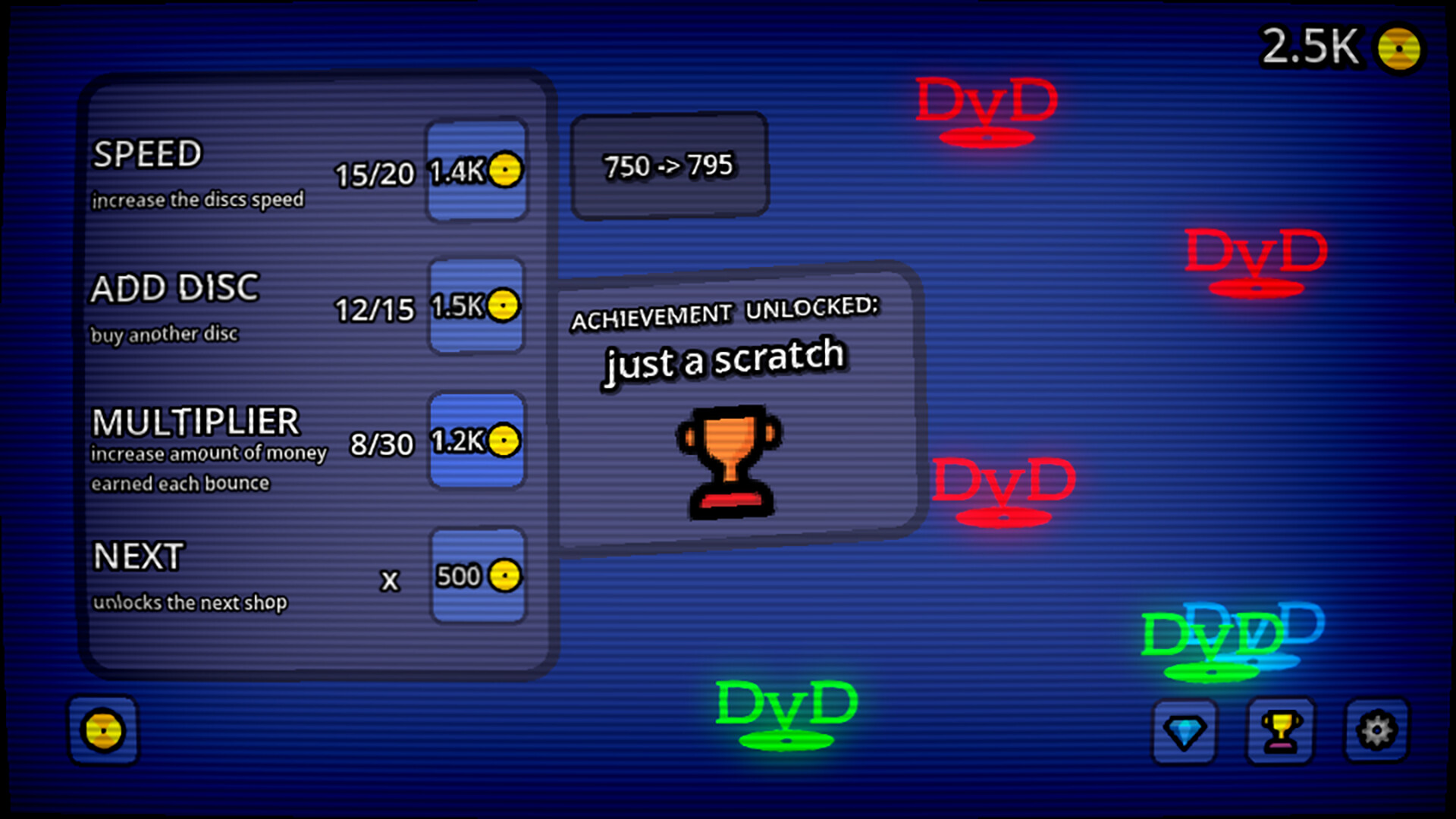 The DvD idle game screenshot #2