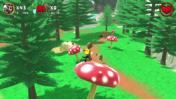 Screenshot of Ponchyo: A Platypus Adventure gameplay showing in-action mechanics