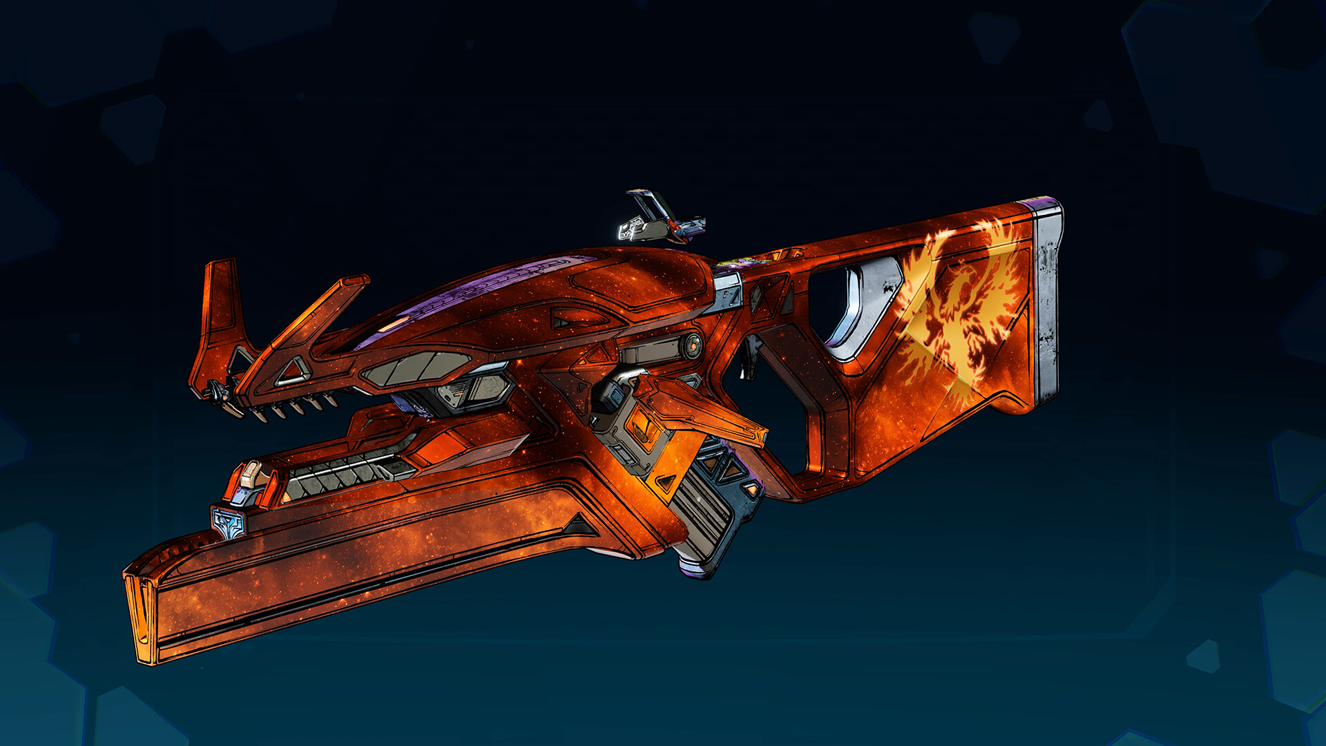 Borderlands®4: Firehawk's Fury Weapon Skin Featured Screenshot #1