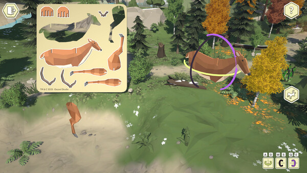 Screenshot of Pieceful gameplay showing in-action mechanics