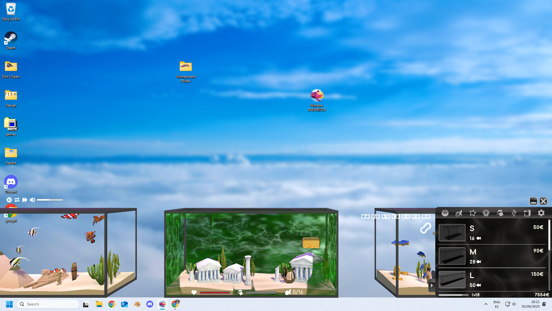 Window Aquarista screenshot #4