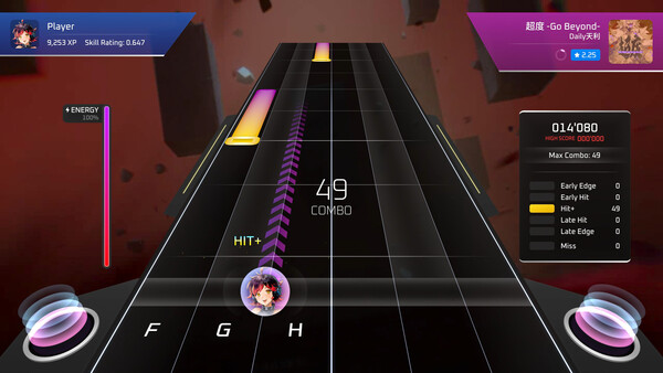 Screenshot of RhythmStrike