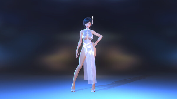 Angel Legion-DLC High-Slit Cheongsam (White)