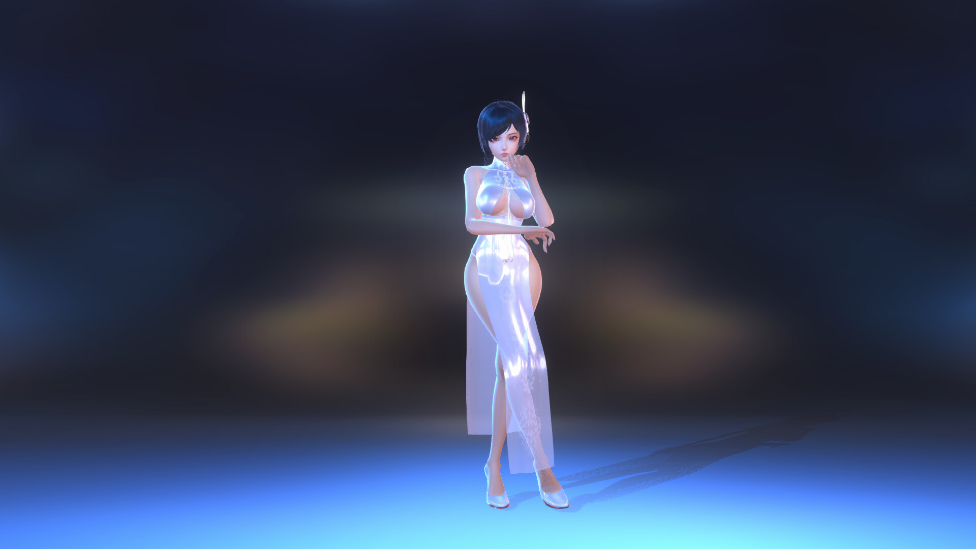 Angel Legion-DLC High-Slit Cheongsam (White) Featured Screenshot #1