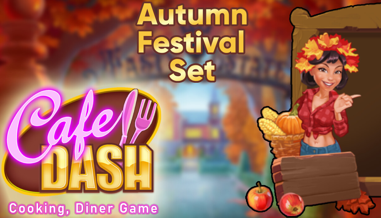 Cafe Dash: Cooking, Diner Game - Autumn Festival Set