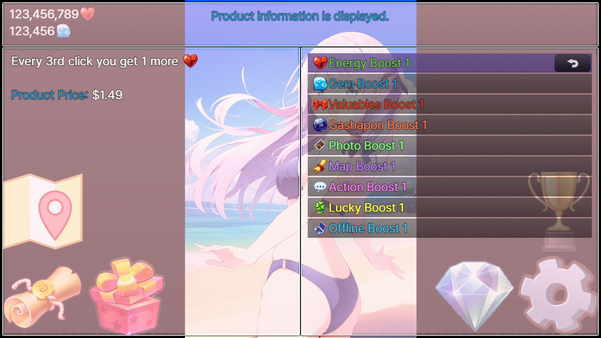 Naomi Clicker Boost DLC vol.1 Featured Screenshot #1
