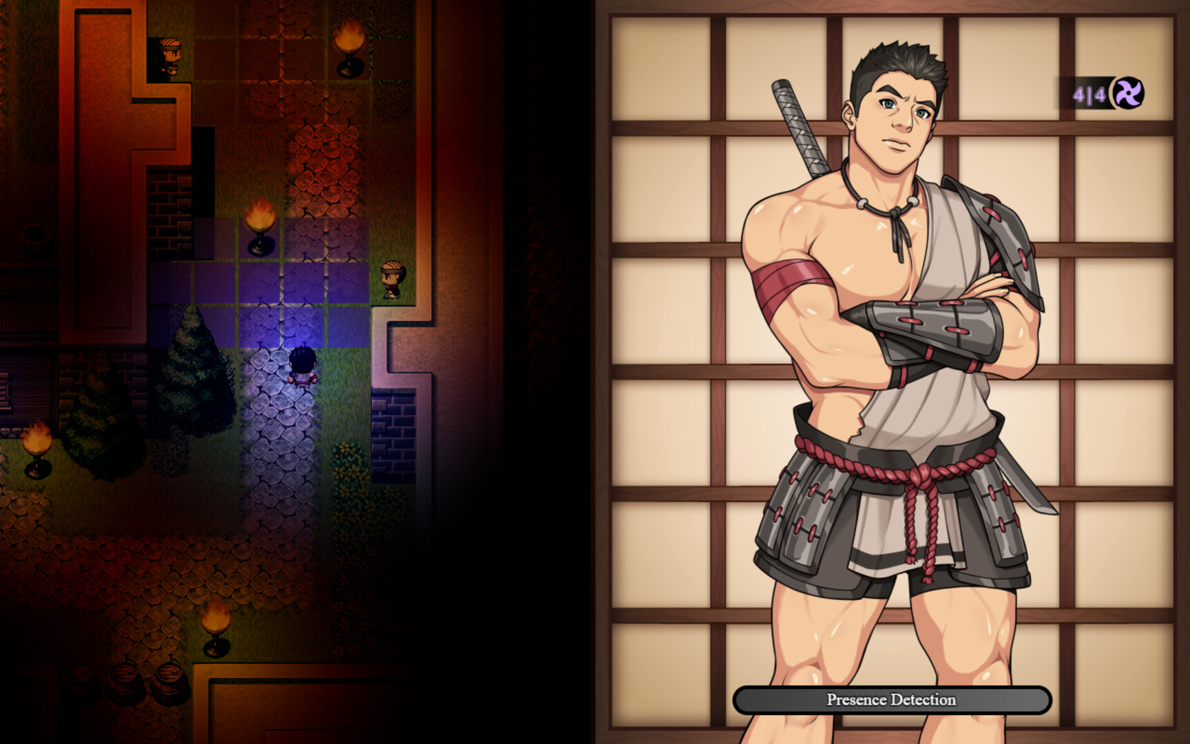 Ryuu's Sin - A Bara Stealth Game screenshot #2