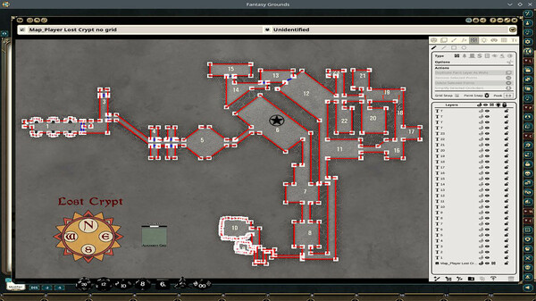 Fantasy Grounds - VTT Map Pack: The Lost Crypt