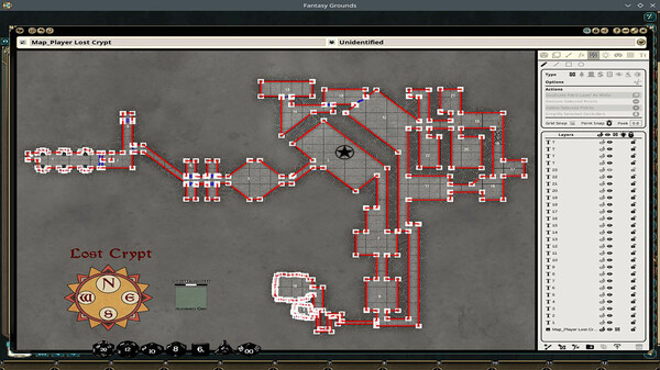 Fantasy Grounds - VTT Map Pack: The Lost Crypt