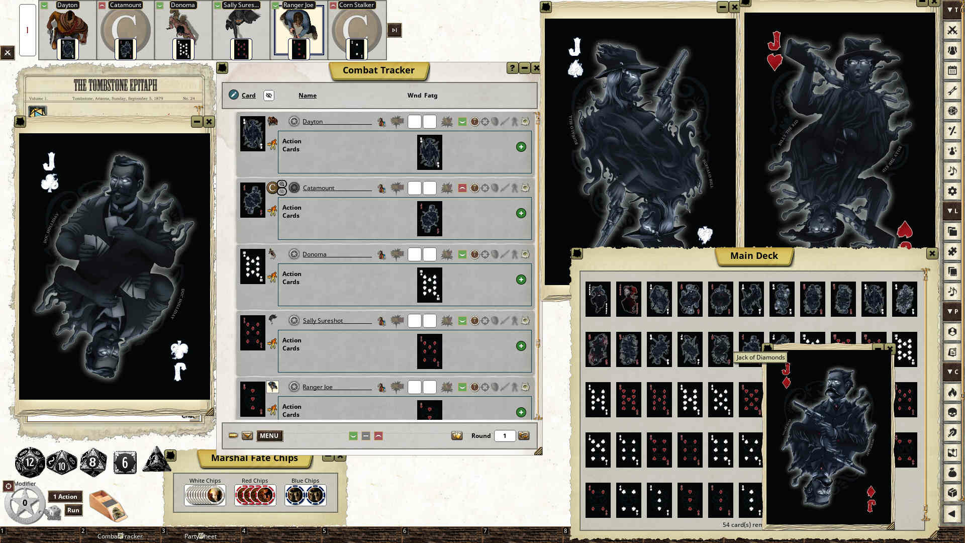 #4. Fantasy Grounds - Deadlands: the Weird West Oversized Action Deck (Steam) 来自: SmiteWorks USA, LLC