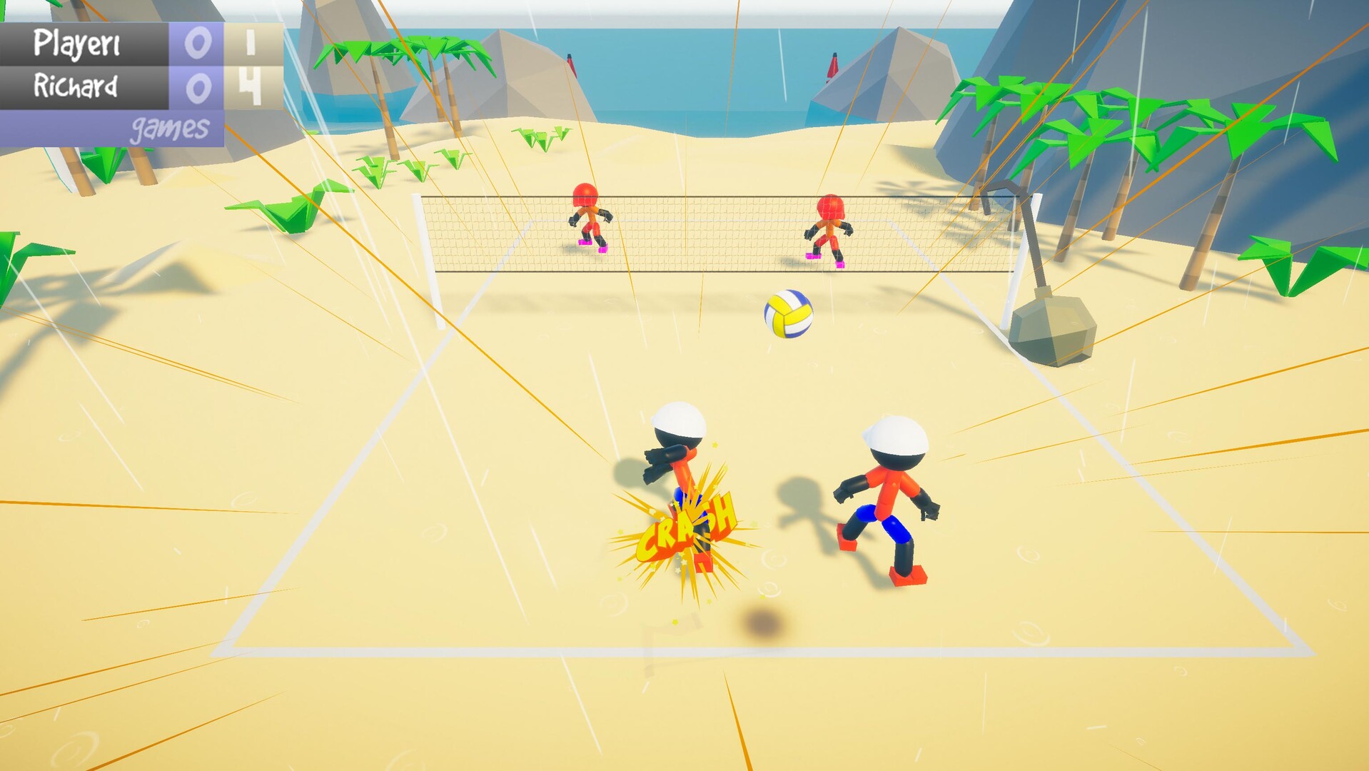 Stickman Beach Volleyball DELUXE Featured Screenshot #1