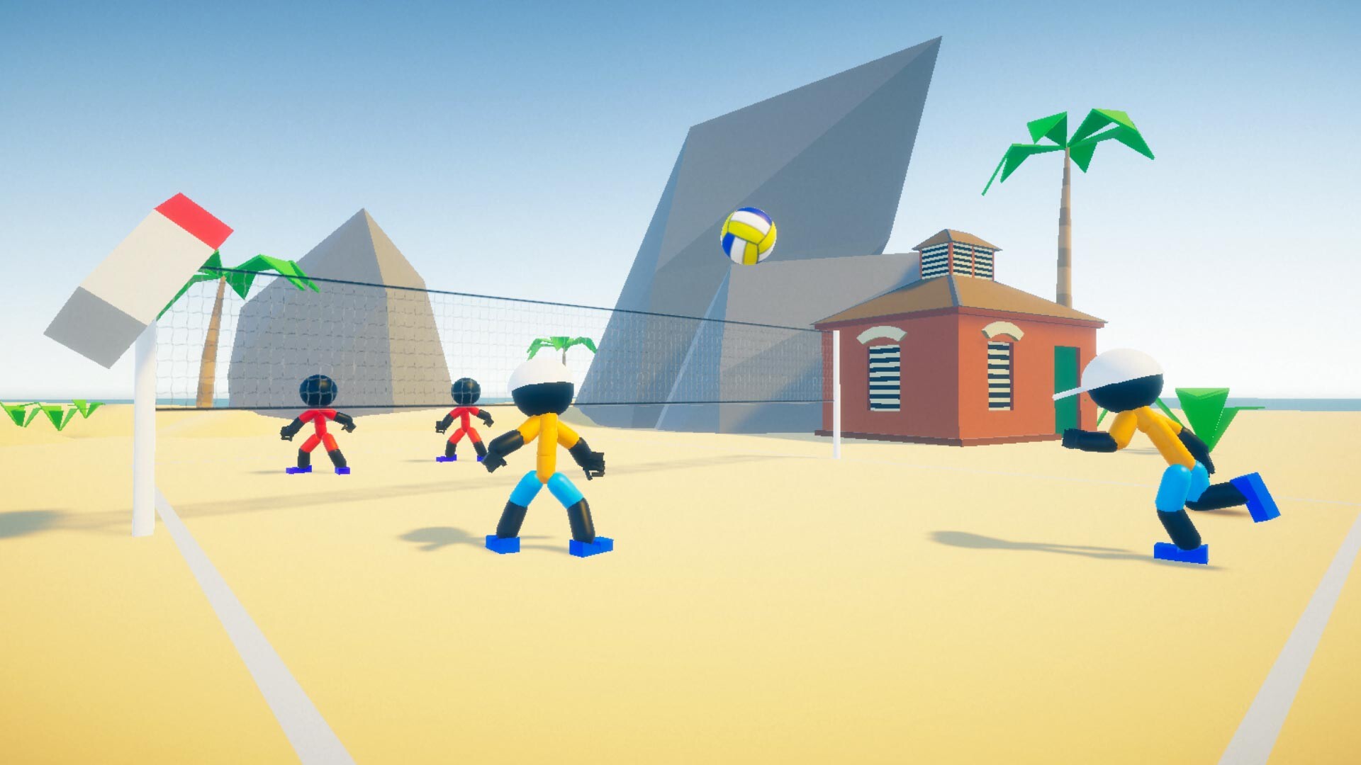 Stickman Beach Volleyball DELUXE screenshot #2