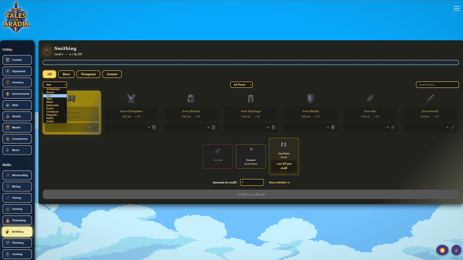 Tales of Aradia: Idle RPG screenshot 5