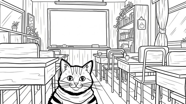 100 Cats Lost in the 19th Century Find & Color screenshot 5